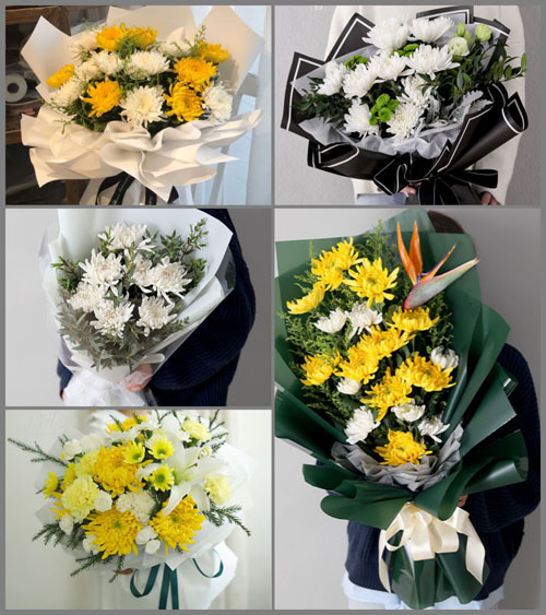 广东深圳市福田区莲花街道康欣社区白事花束代送